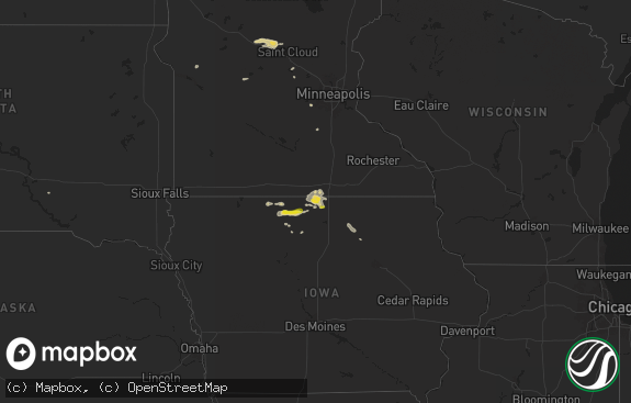 Hail map preview on 06-16-2025