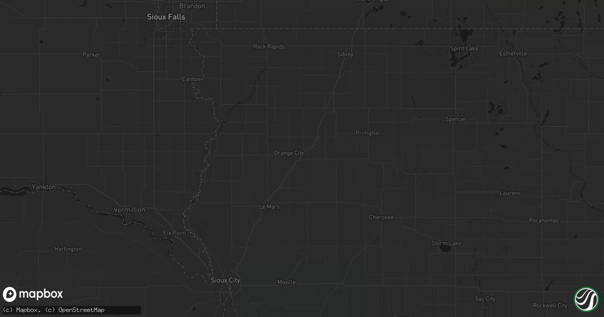 Hail map in Alton, IA on June 16, 2026