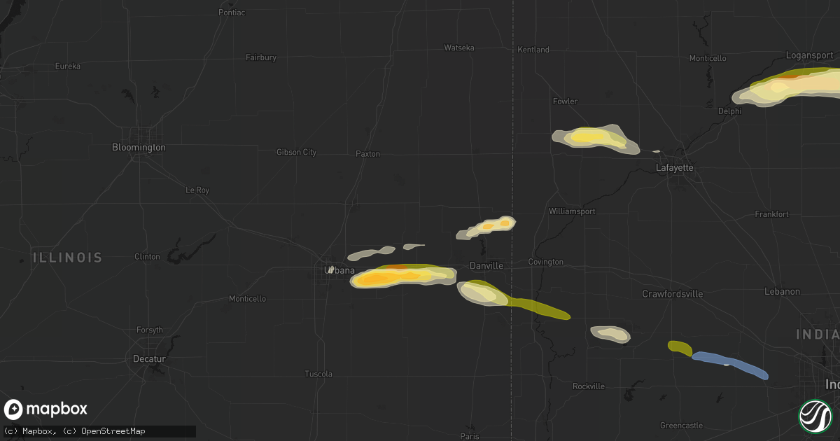 Hail map in Armstrong, IL on June 16, 2026