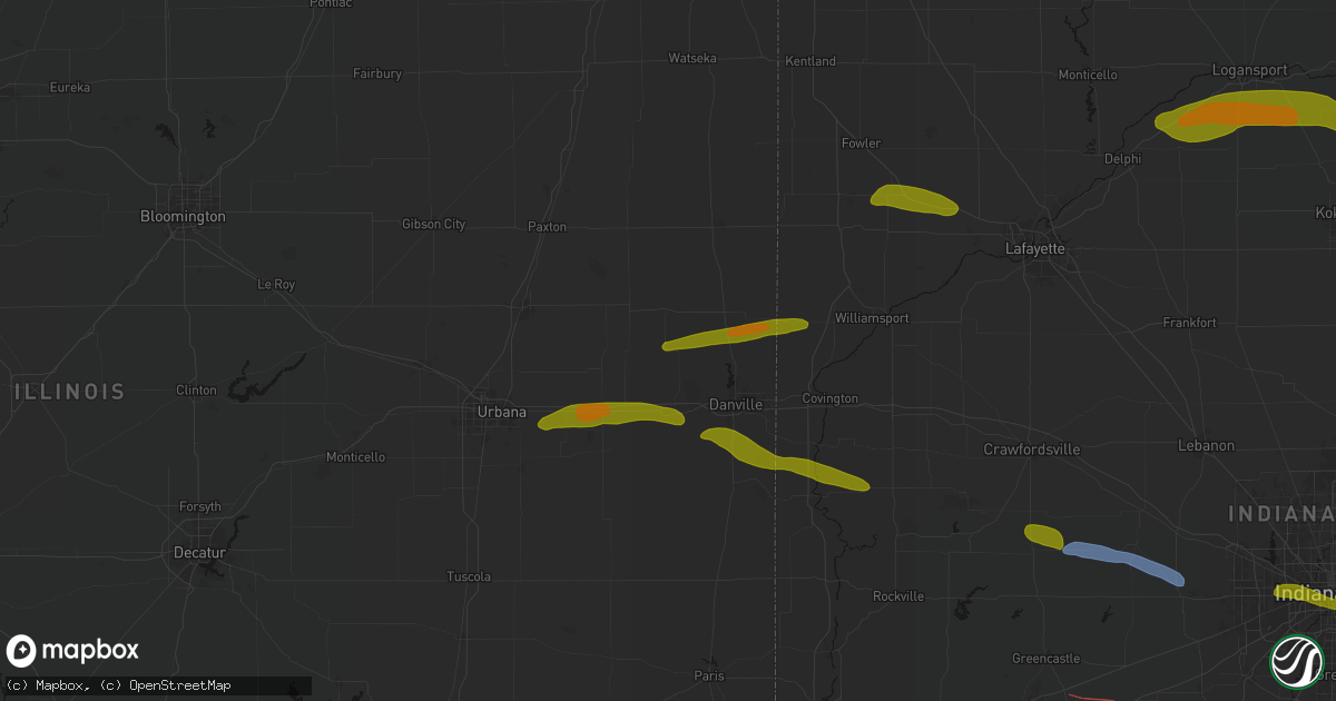Hail map in Collison, IL on June 16, 2026