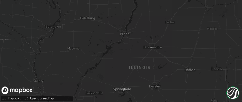 Hail map in Green Valley, IL on June 16, 2026