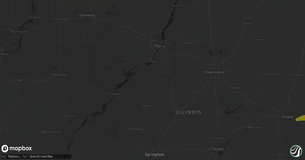 Hail map in Green Valley, IL on June 16, 2026