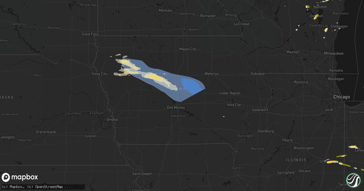 Hail Map In Iowa On June 16 2026 HailTrace Sales Meta 
