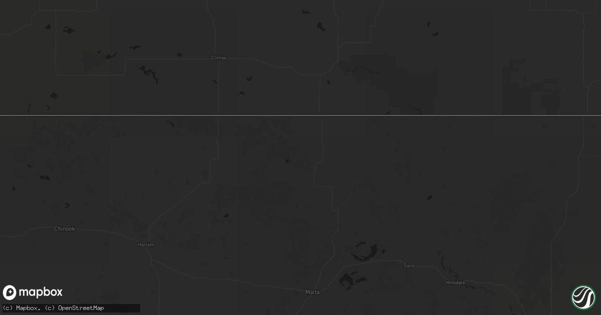 Hail map in Loring, MT on June 16, 2026