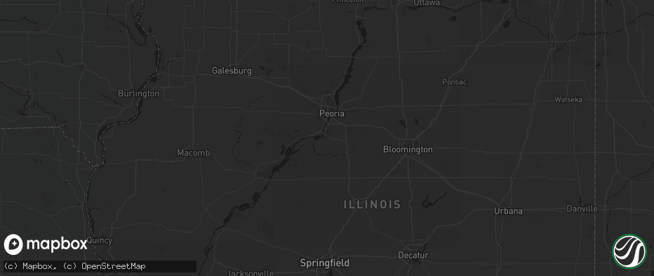 Hail map in Pekin, IL on June 16, 2026