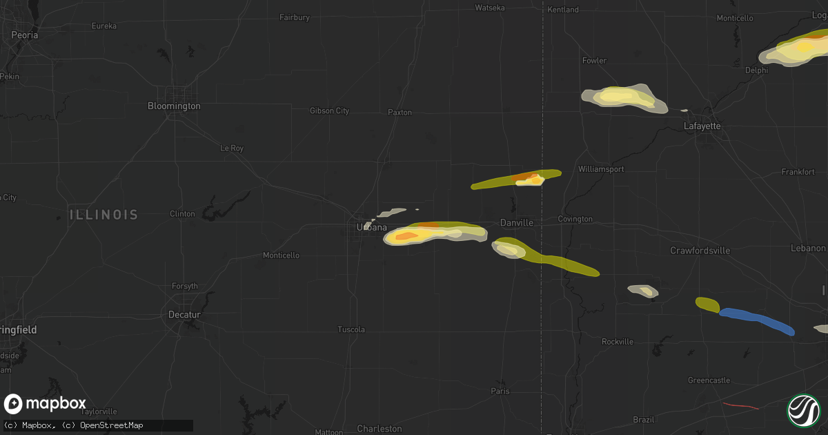 Hail map in Saint Joseph, IL on June 16, 2026