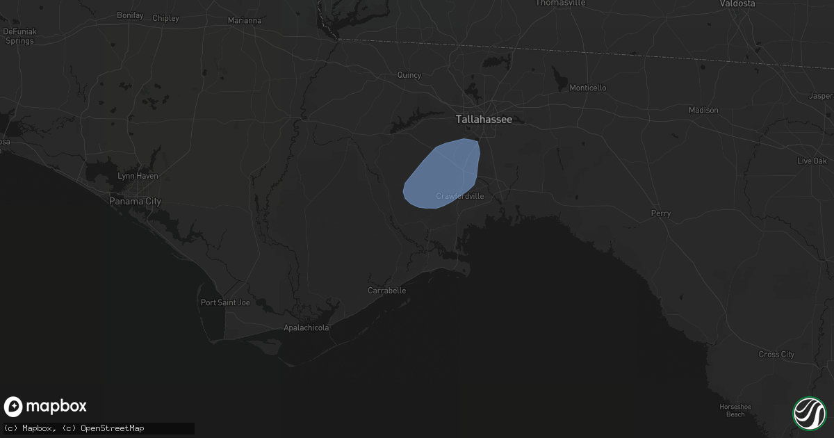 Hail map in Sopchoppy, FL on June 16, 2026