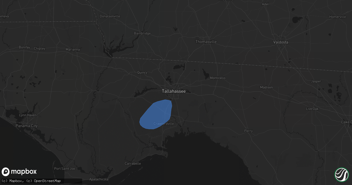 Hail map in Tallahassee, FL on June 16, 2026