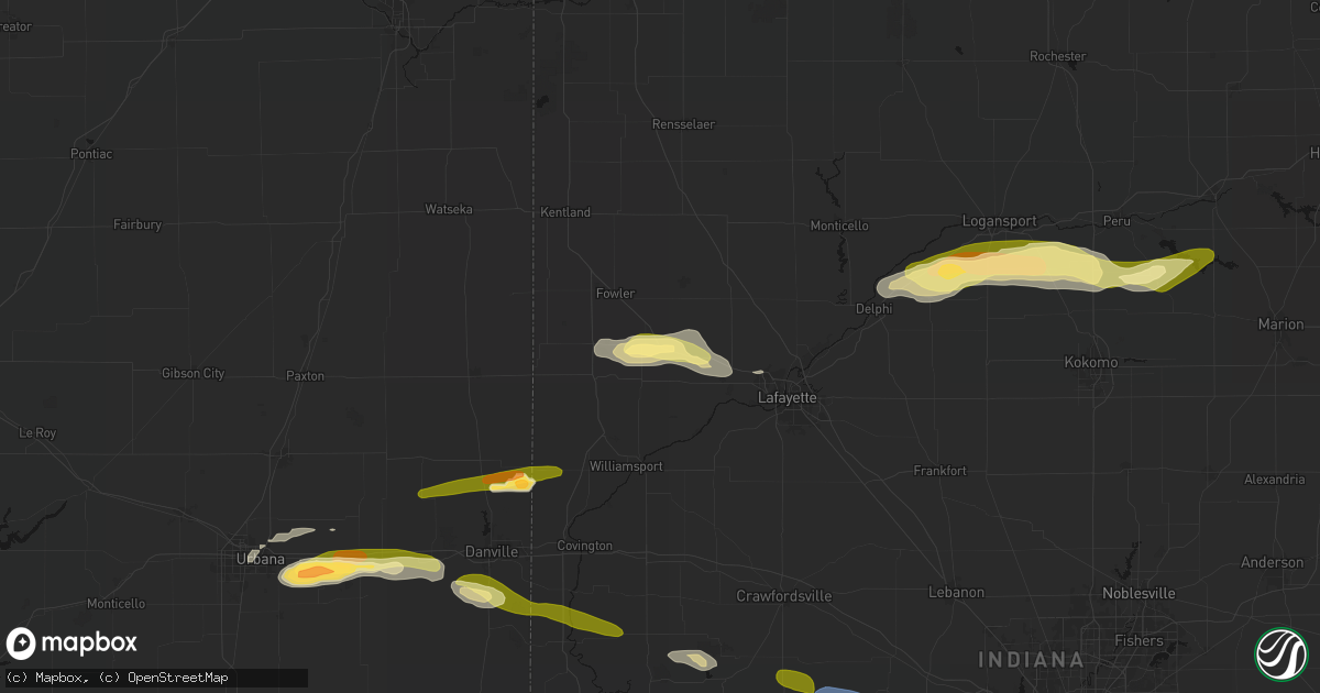 Hail map in Templeton, IN on June 16, 2026