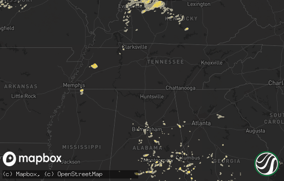 Hail map preview on 06-17-2011