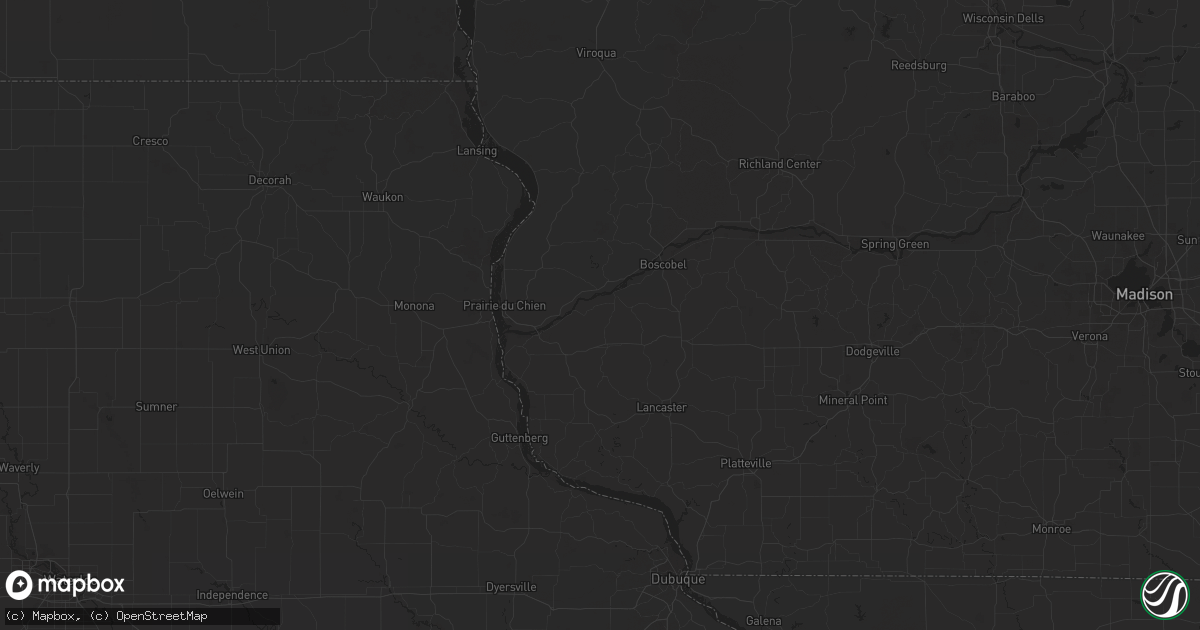 Hail map in New Prague, MN on June 17, 2012