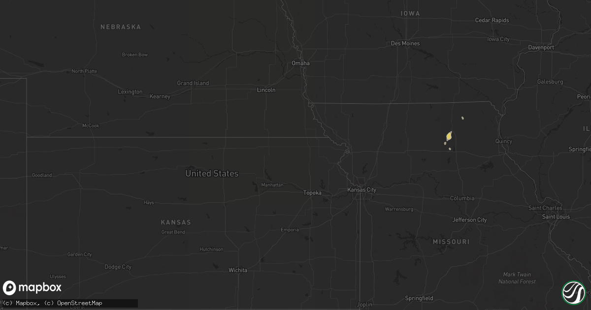 Hail map on June 17, 2012