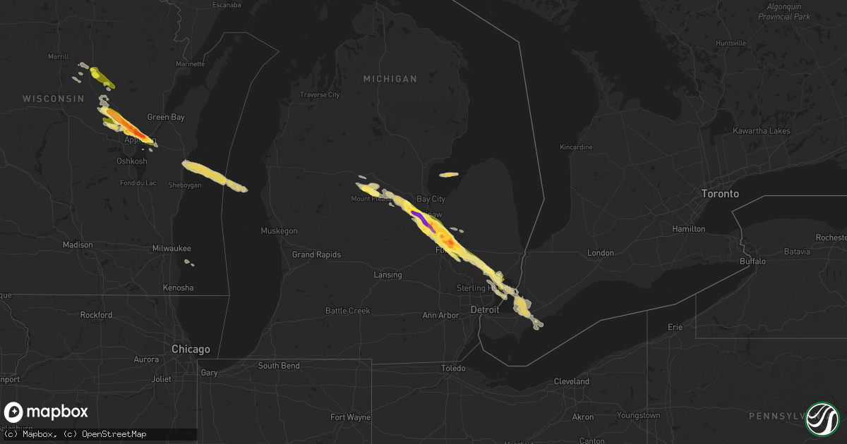 Hail map on June 17, 2013