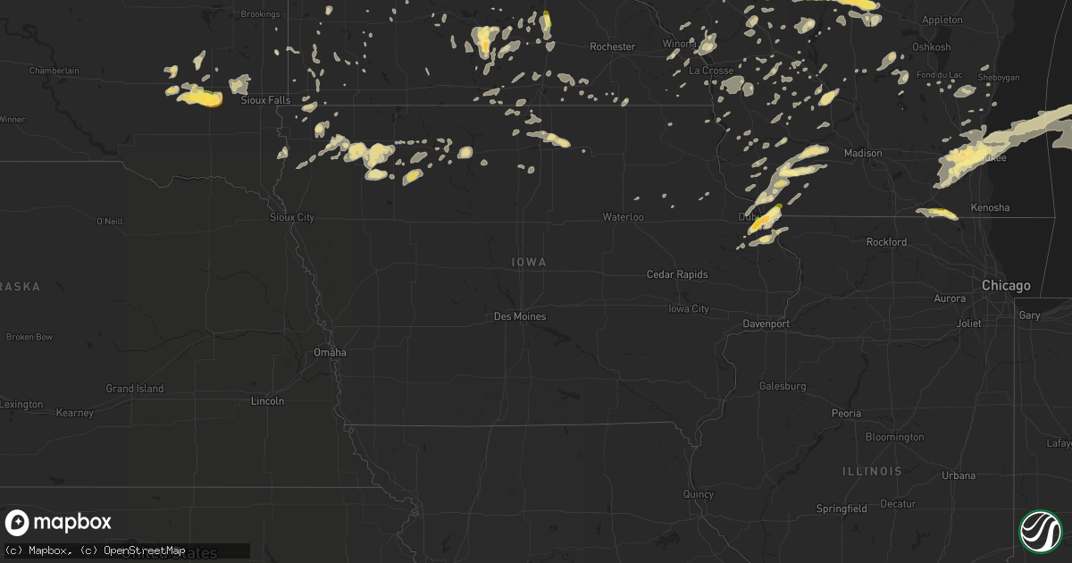Hail map in Iowa on June 17, 2014