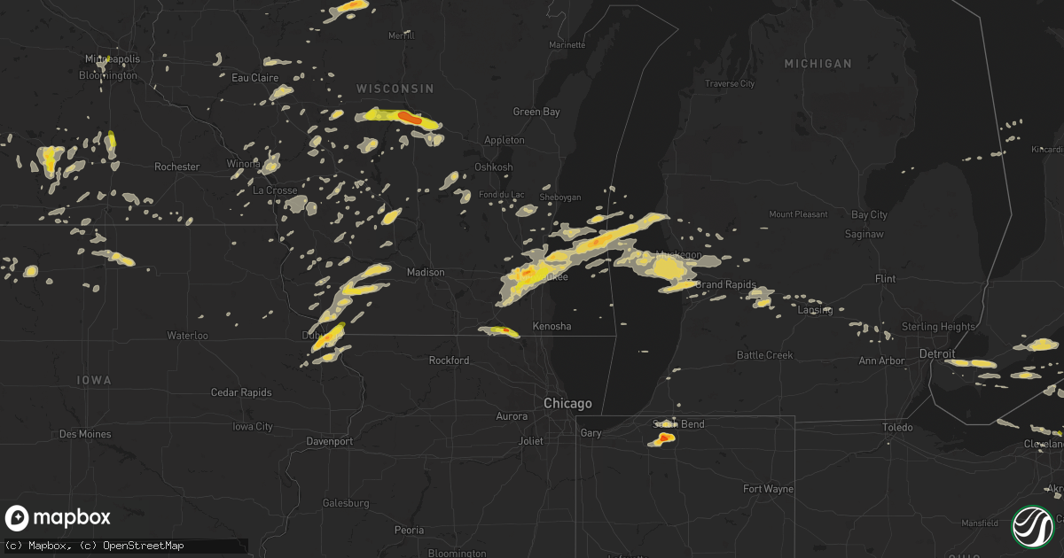 Hail map on June 17, 2014