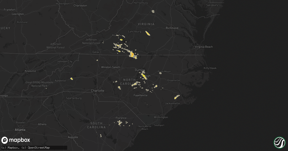 Hail map on June 17, 2015