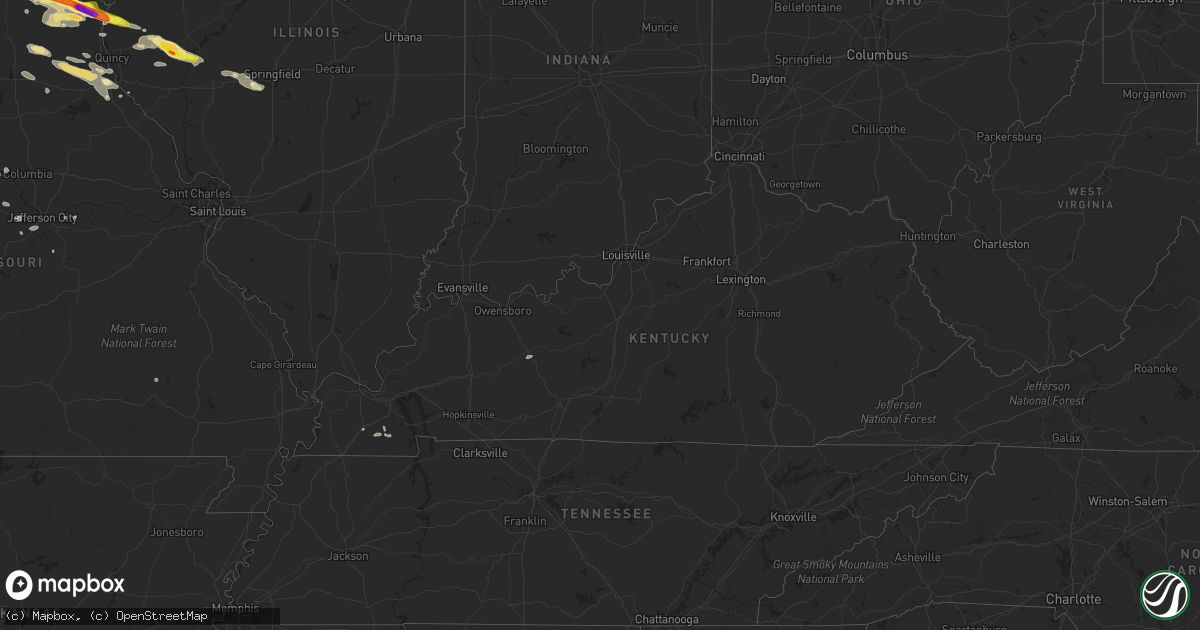 Hail map in Kentucky on June 17, 2017