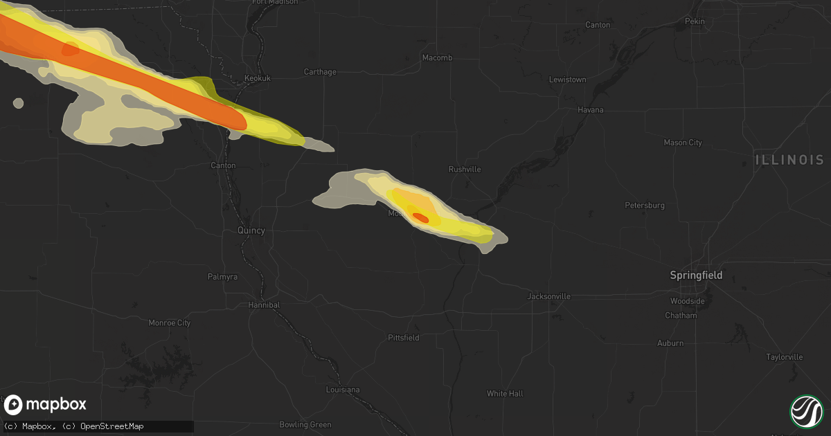 Hail map in Mount Sterling, IL on June 17, 2017