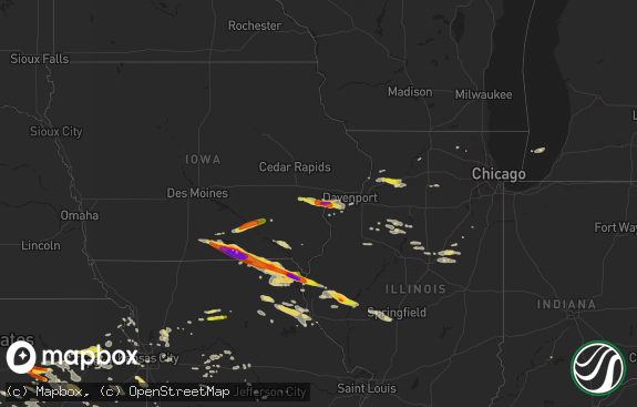 Hail map preview on 06-17-2017