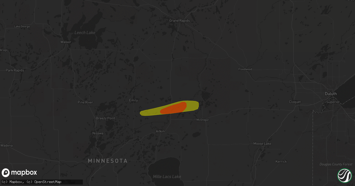 Hail map in Palisade, MN on June 17, 2018