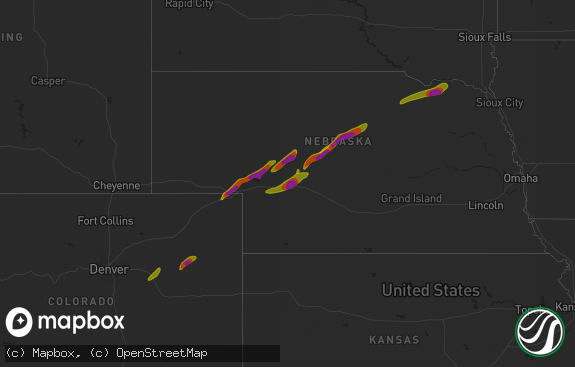 Hail map preview on 06-17-2018