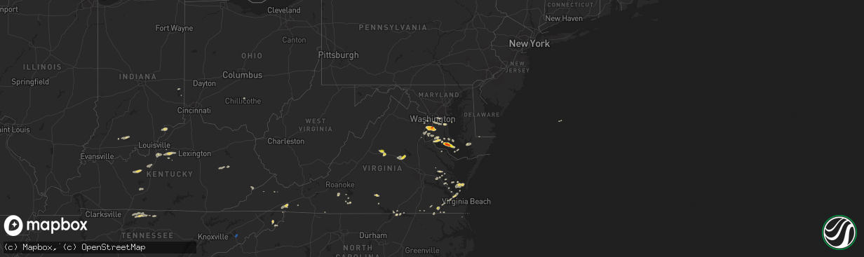 Hail map on June 17, 2019