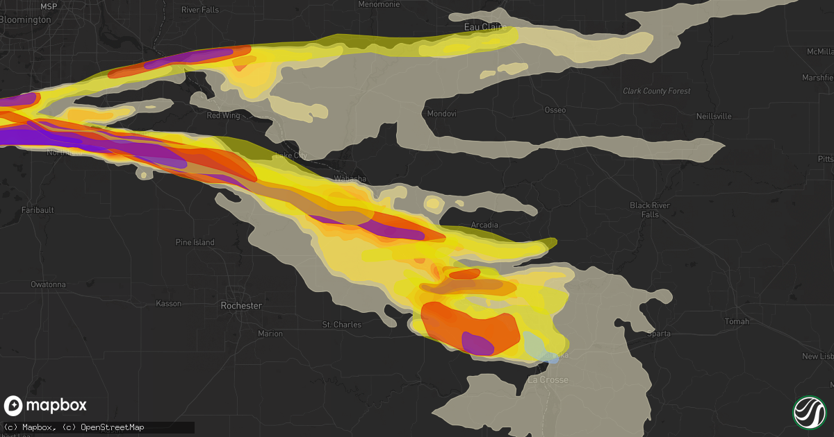 Hail map in Cochrane, WI on June 17, 2021