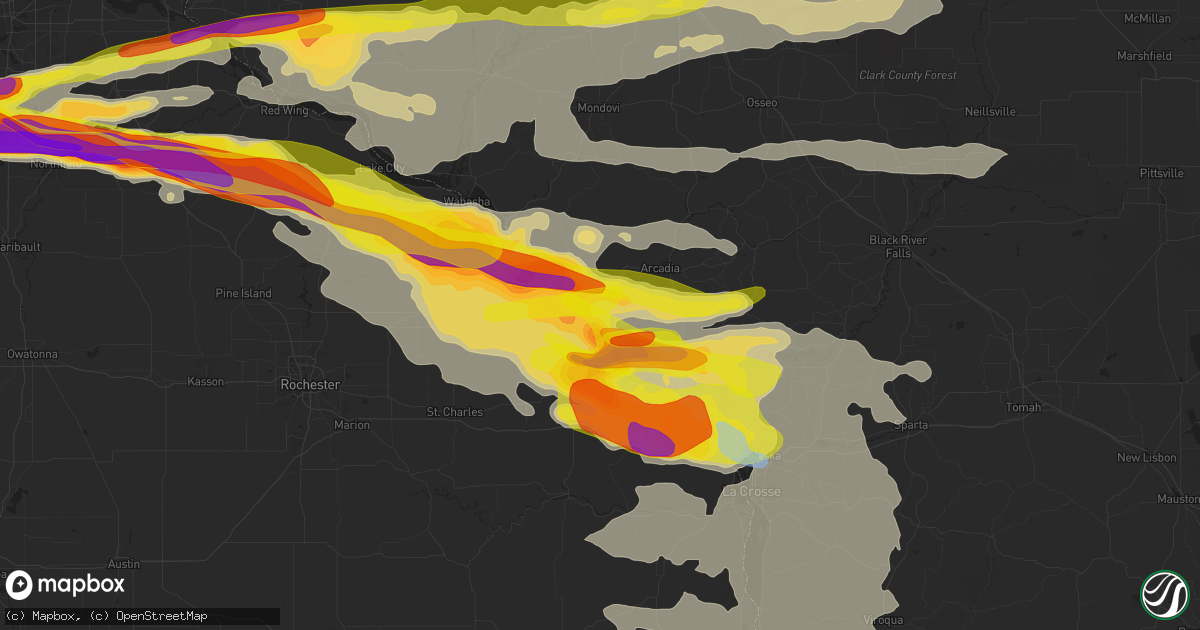 Hail map in Fountain City, WI on June 17, 2021