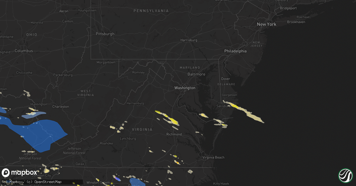 Hail map in Maryland on June 17, 2022