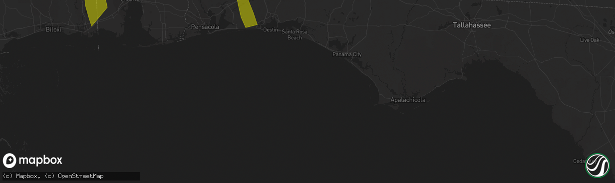 Hail map in Jackson, LA on June 17, 2023