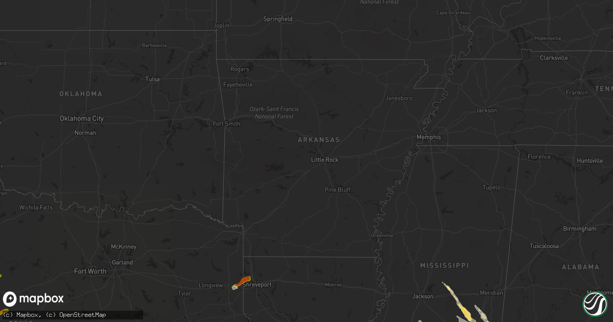 Hail map in New Mexico on June 17, 2023