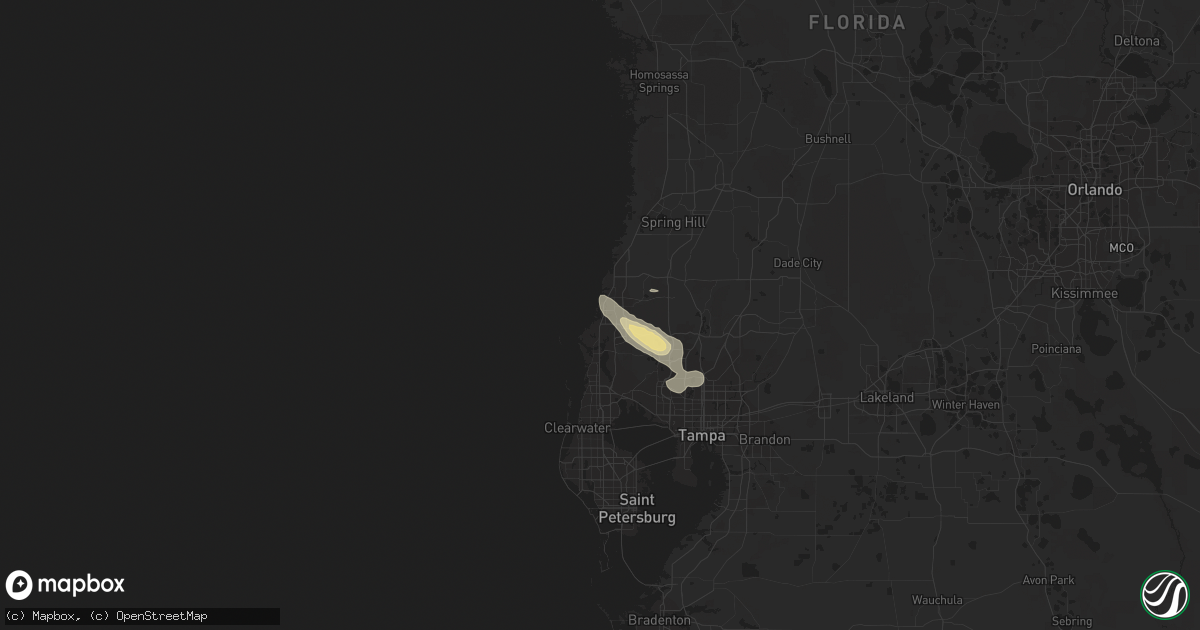 Hail map in New Port Richey, FL on June 17, 2023