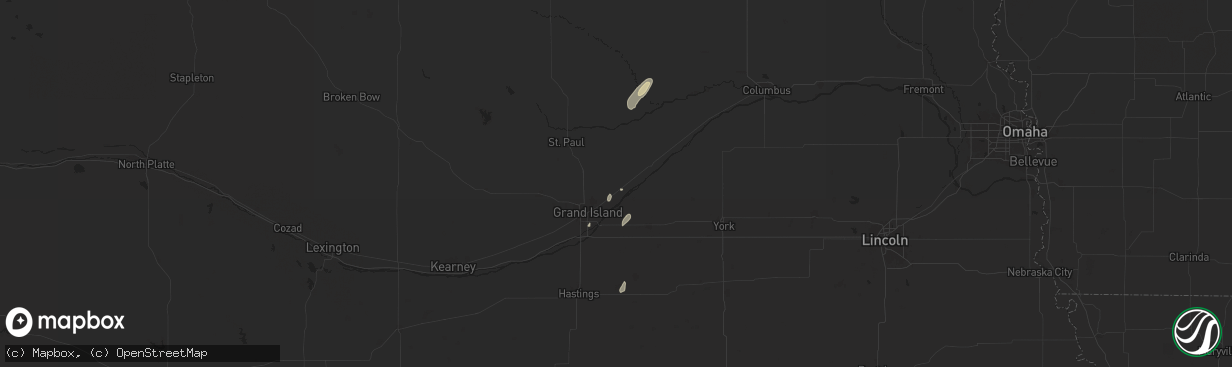 Hail map in Chapman, NE on June 17, 2024