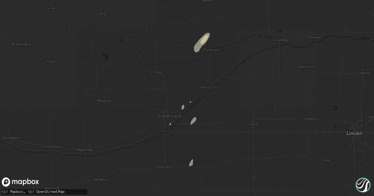 Hail map in Chapman, NE on June 17, 2024