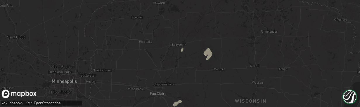 Hail map in Conrath, WI on June 17, 2024