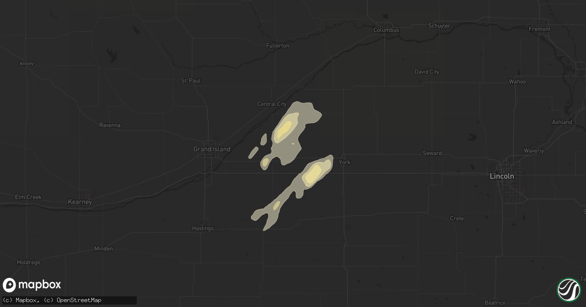 Hail map in Hampton, NE on June 17, 2024