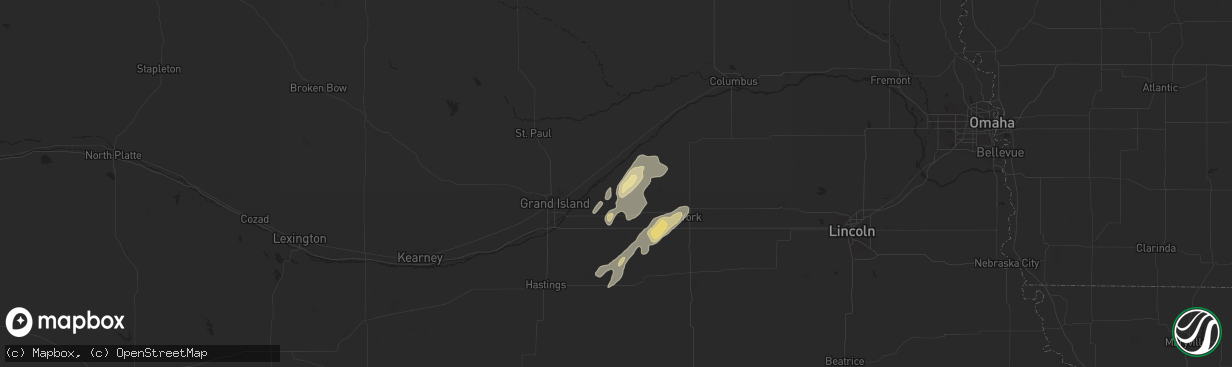 Hail map in Marquette, NE on June 17, 2024