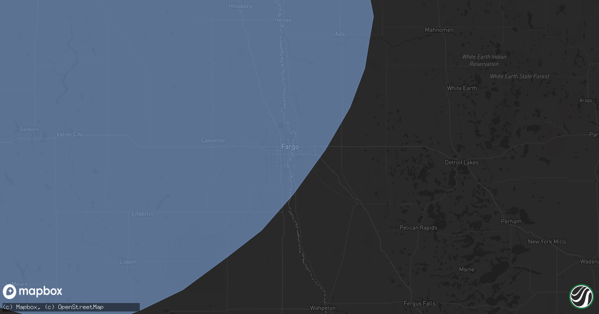 Hail map in Moorhead, MN on June 17, 2024