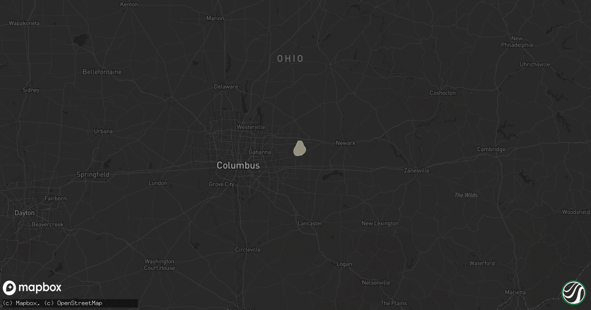 Hail map in Pataskala, OH on June 17, 2024
