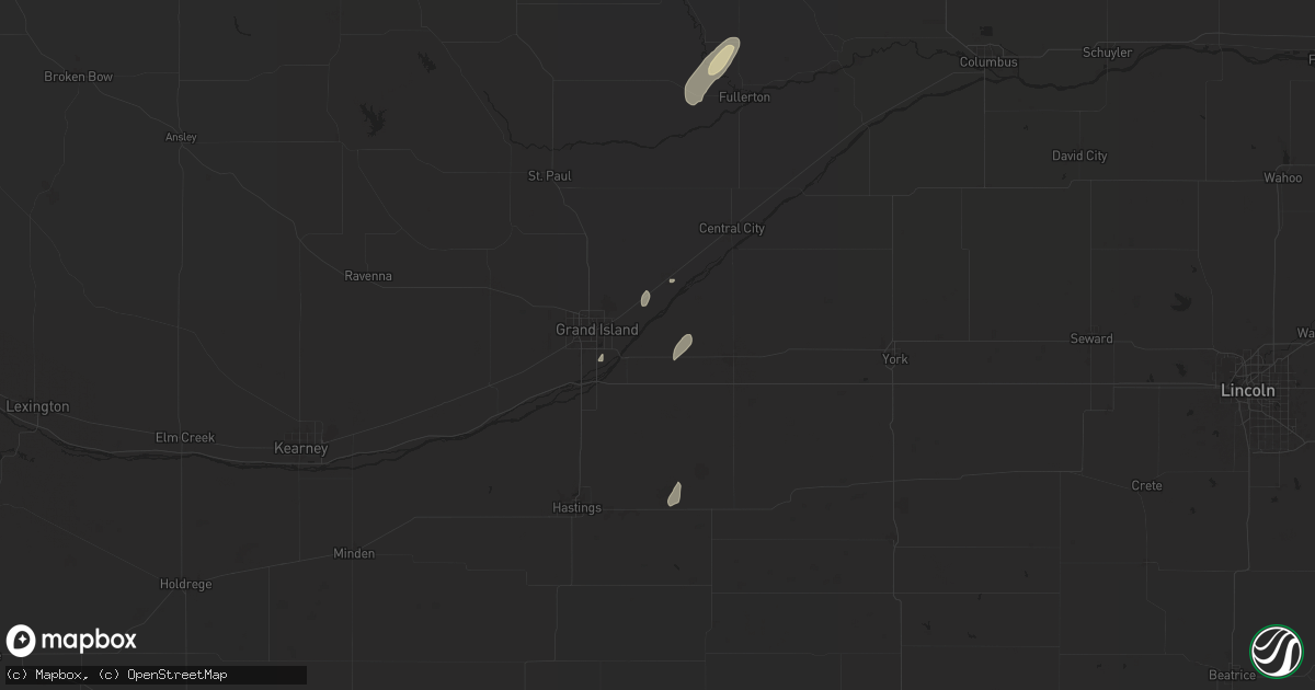 Hail map in Phillips, NE on June 17, 2024