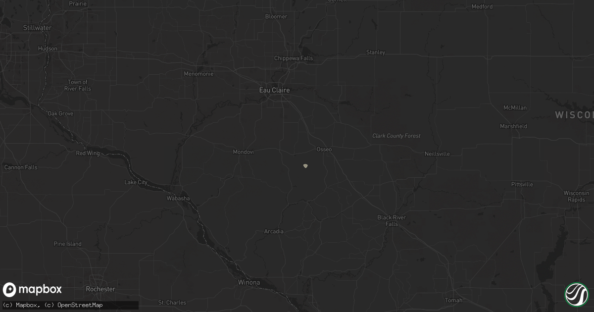 Hail map in Strum, WI on June 17, 2024