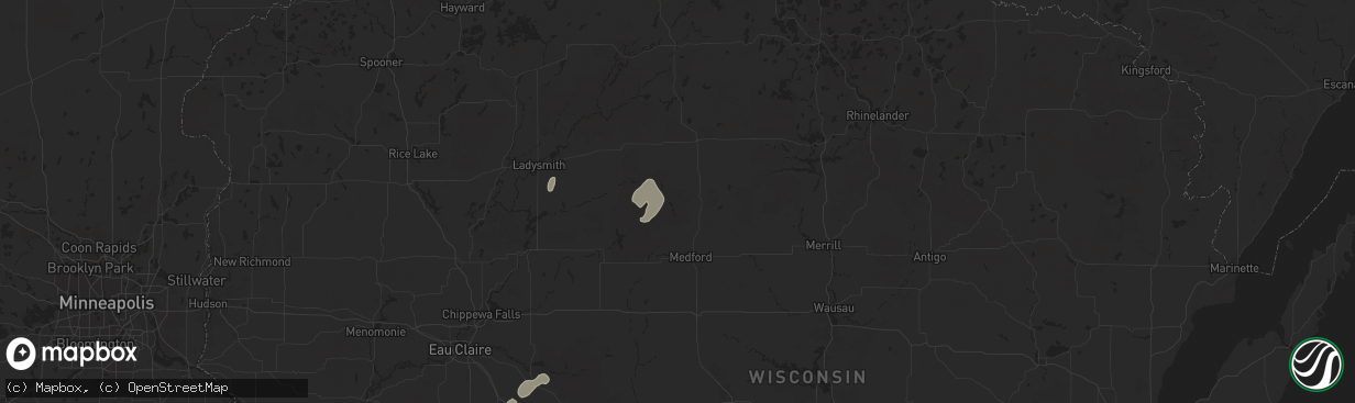 Hail map in Westboro, WI on June 17, 2024