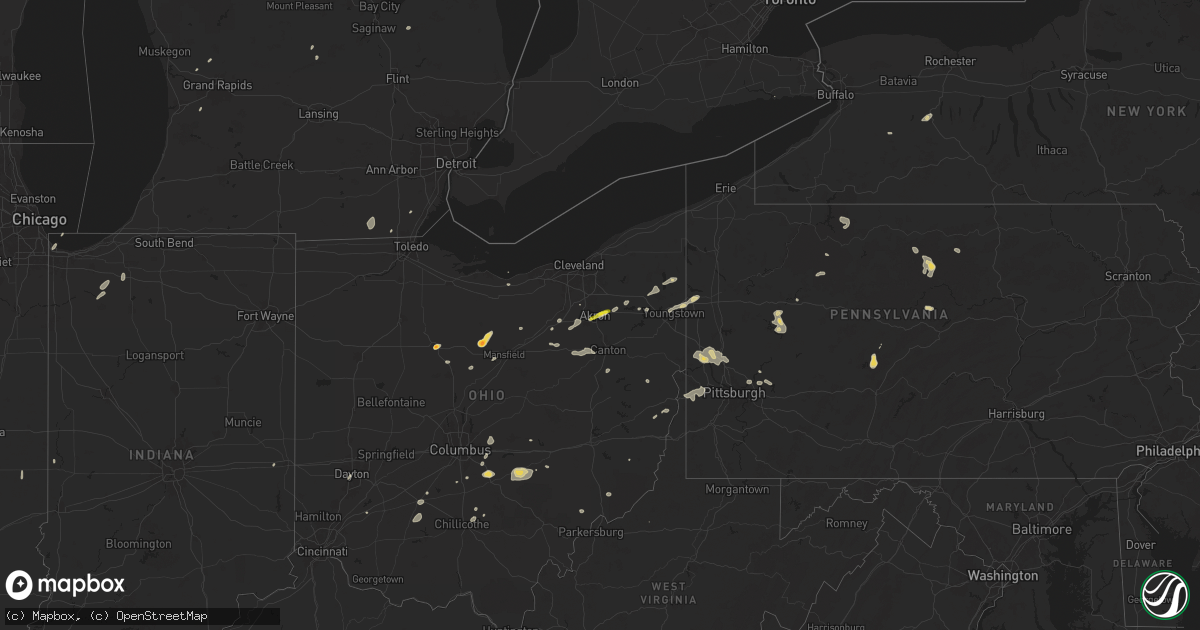 Hail map on June 17, 2024