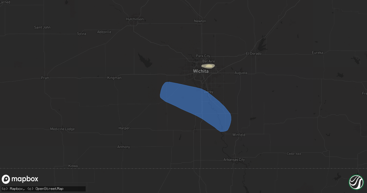 Hail map in Clearwater, KS on June 17, 2025