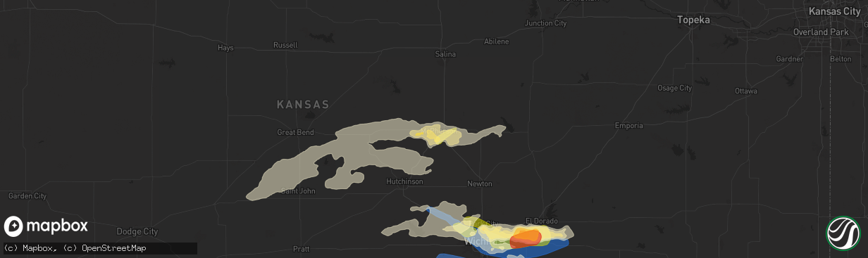 Hail map in Mcpherson, KS on June 17, 2025