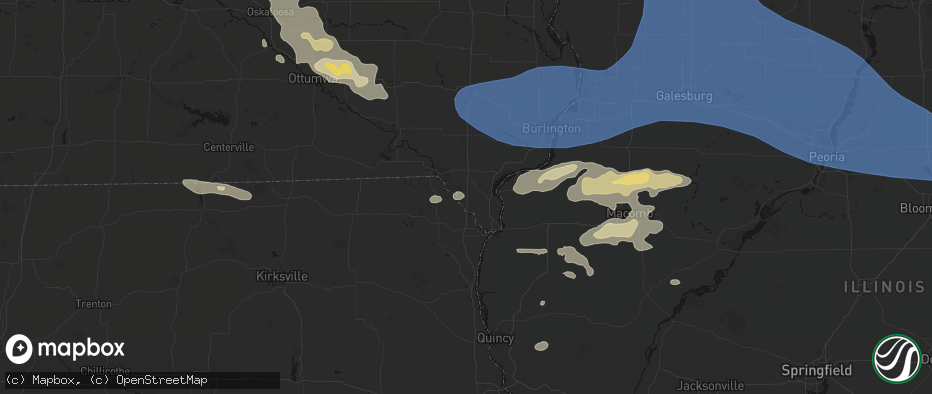 Hail map in Argyle, IA on June 17, 2026
