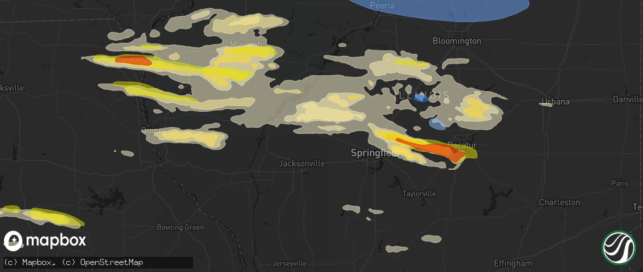 Hail map in Ashland, IL on June 17, 2026