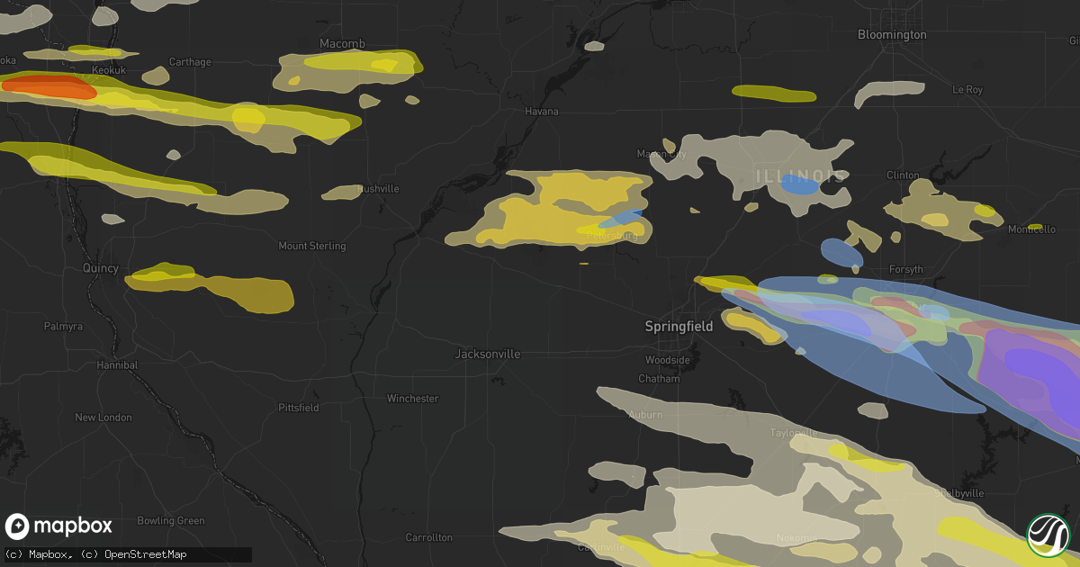 Hail map in Ashland, IL on June 17, 2026