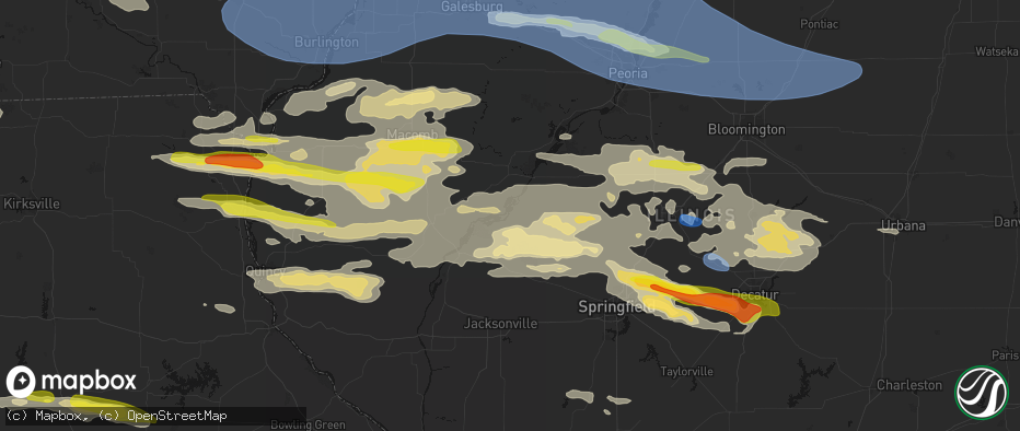 Hail map in Bath, IL on June 17, 2026