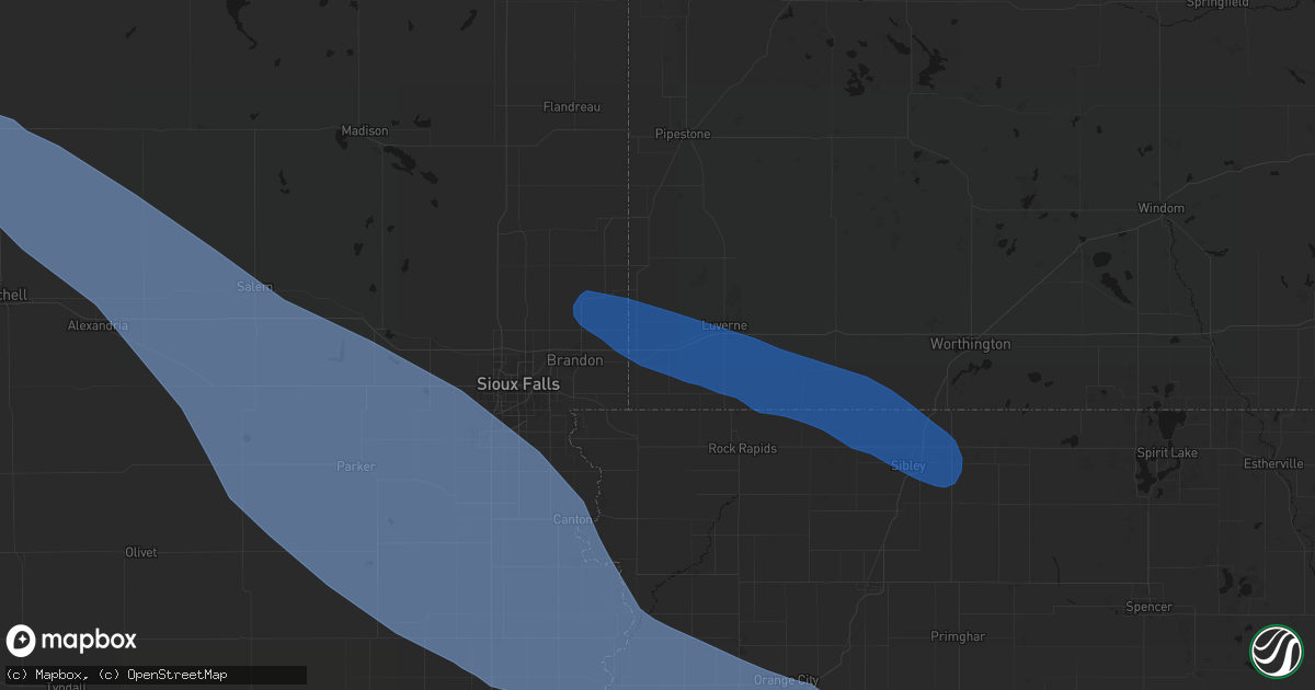 Hail map in Beaver Creek, MN on June 17, 2026
